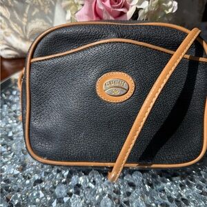 EUC Gucci Black and Tan Crossbody Bag